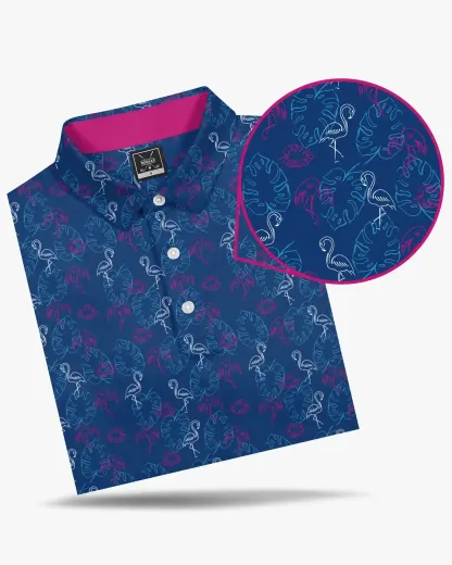 Flamingo Par Tee Polo - Deolax