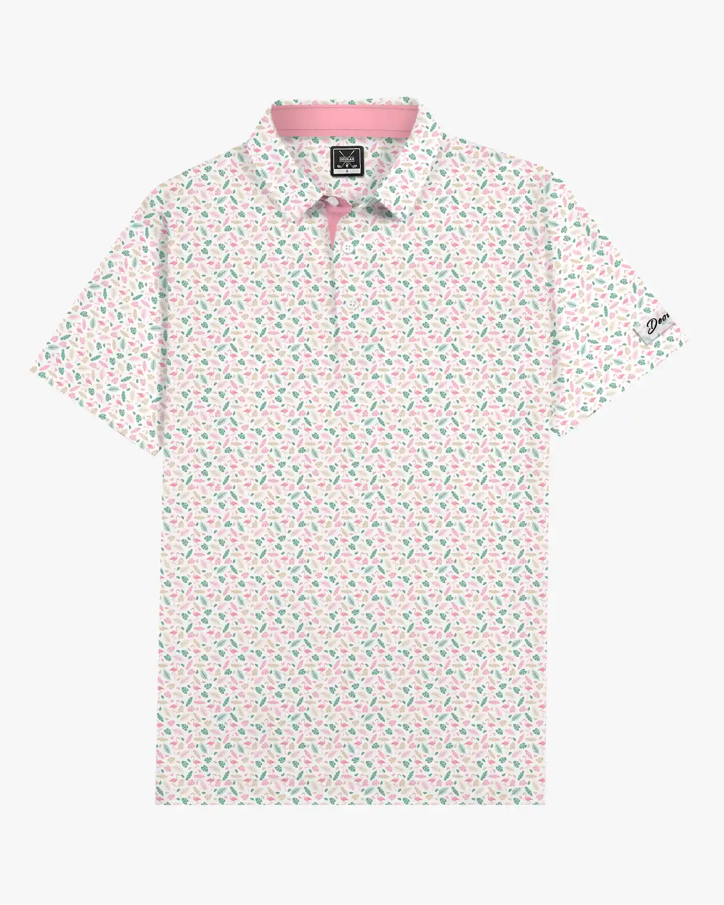 Flamingo Print Polo - Deolax