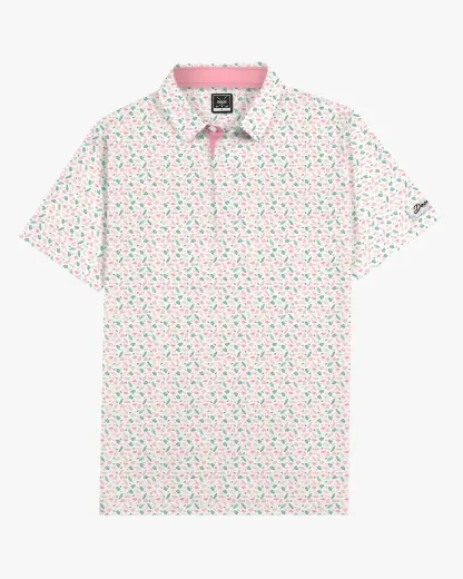 Flamingo Print Polo - Deolax