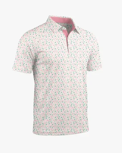 Flamingo Print Polo - Deolax