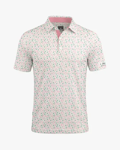 Flamingo Print Polo - Deolax