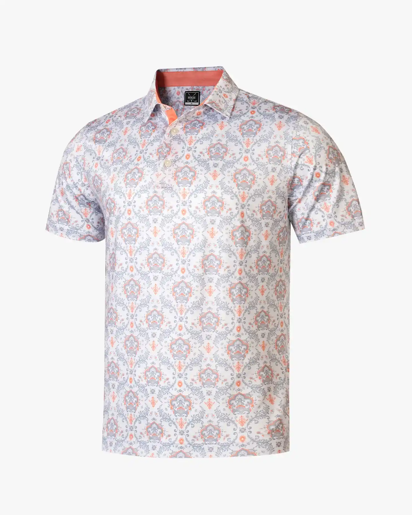Floral Paisley Print Polo