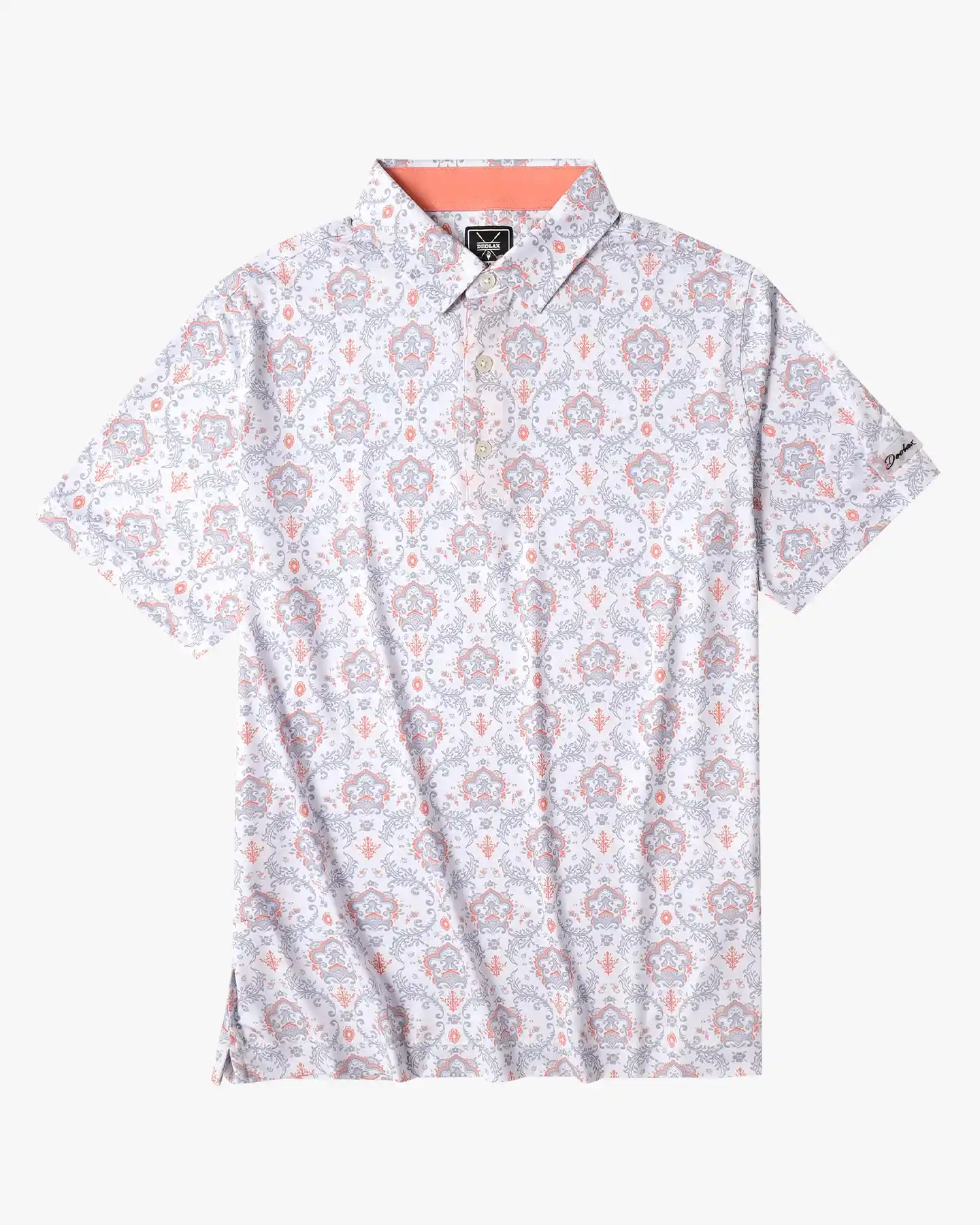 Floral Paisley Print Polo