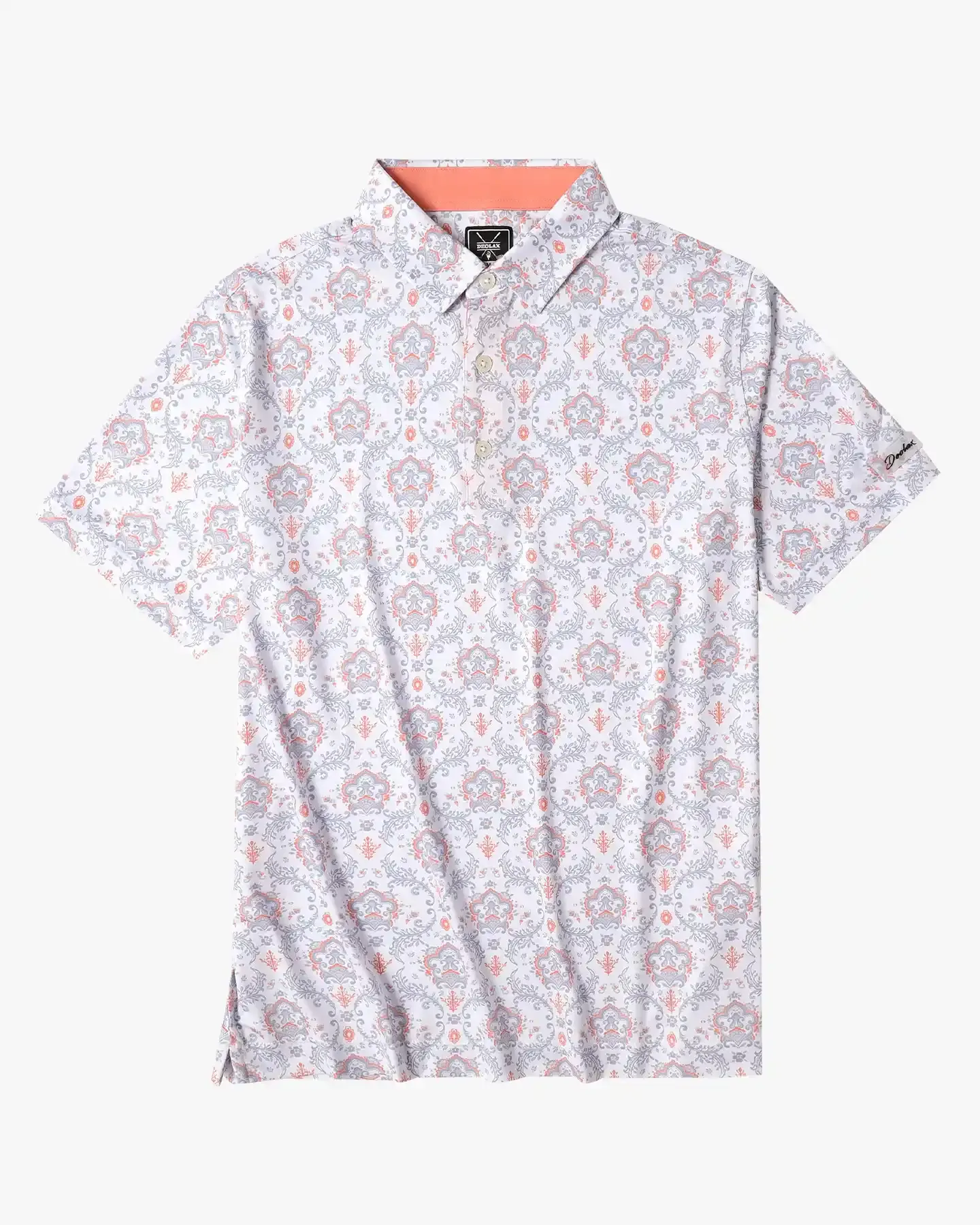 Floral Paisley Print Polo