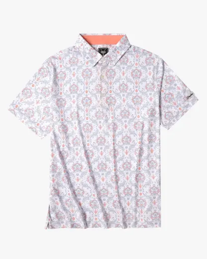 Floral Paisley Print Polo
