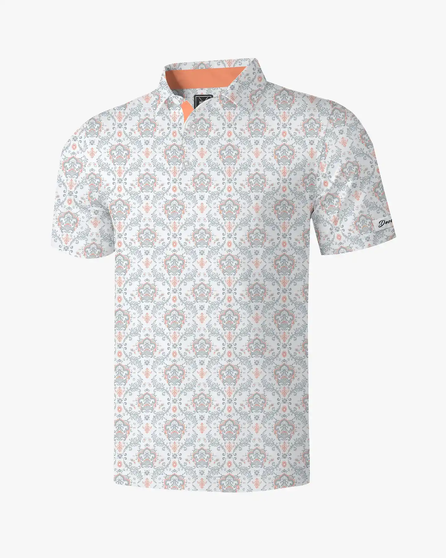 Floral Paisley Print Polo - Deolax