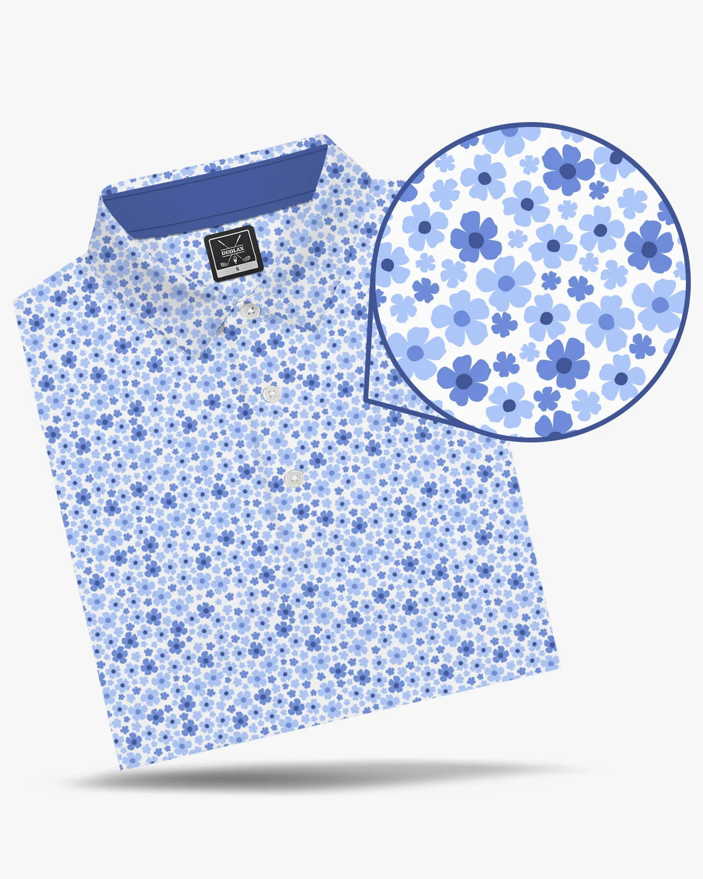Floral Print Polo - Deolax