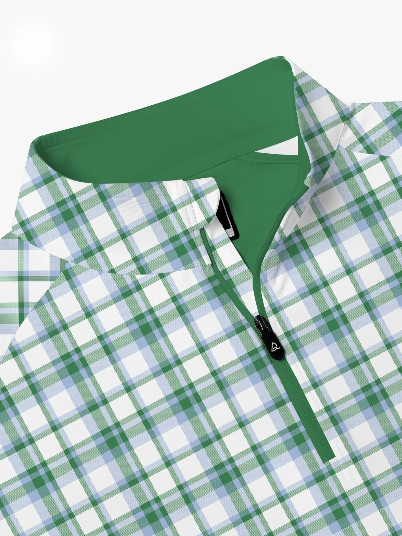 Founders Green Check Quarter Zip