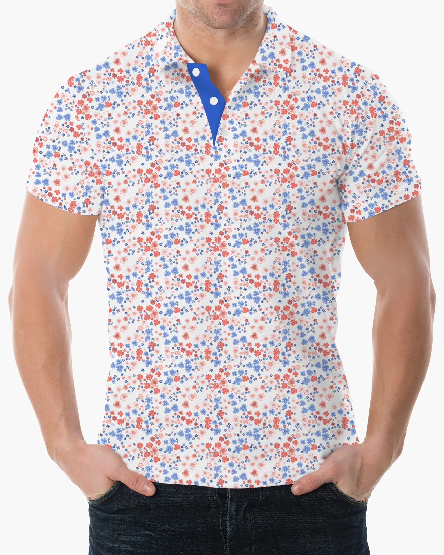 Freedom Floral Polo - Deolax