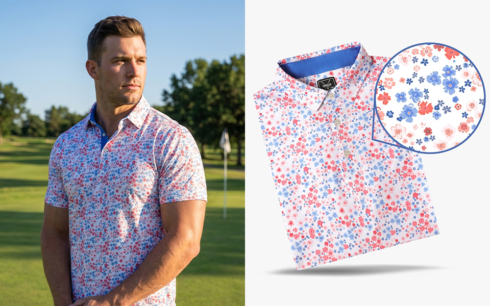 Freedom Floral Polo