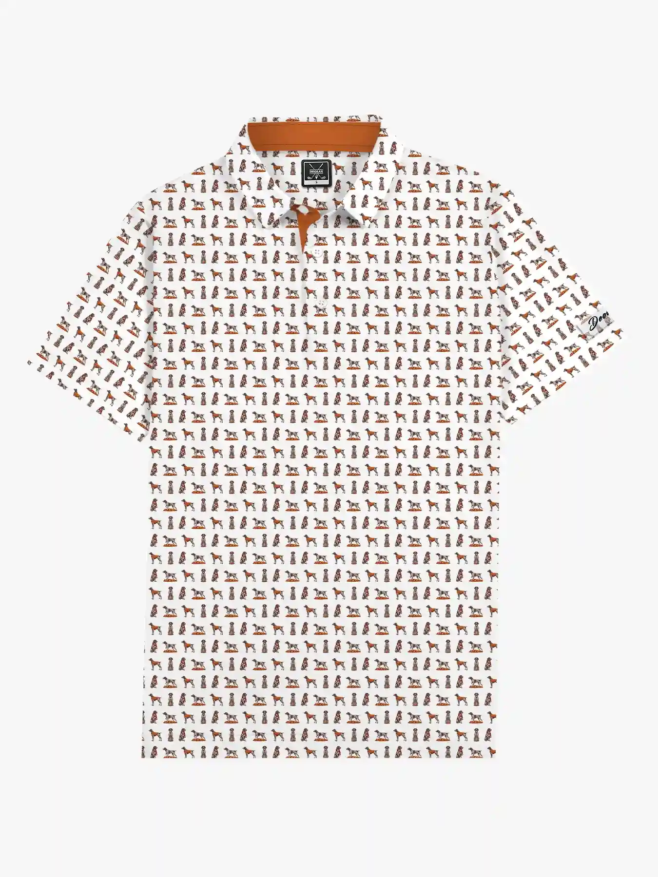 Game Day Pointer Printed Polo - Deolax