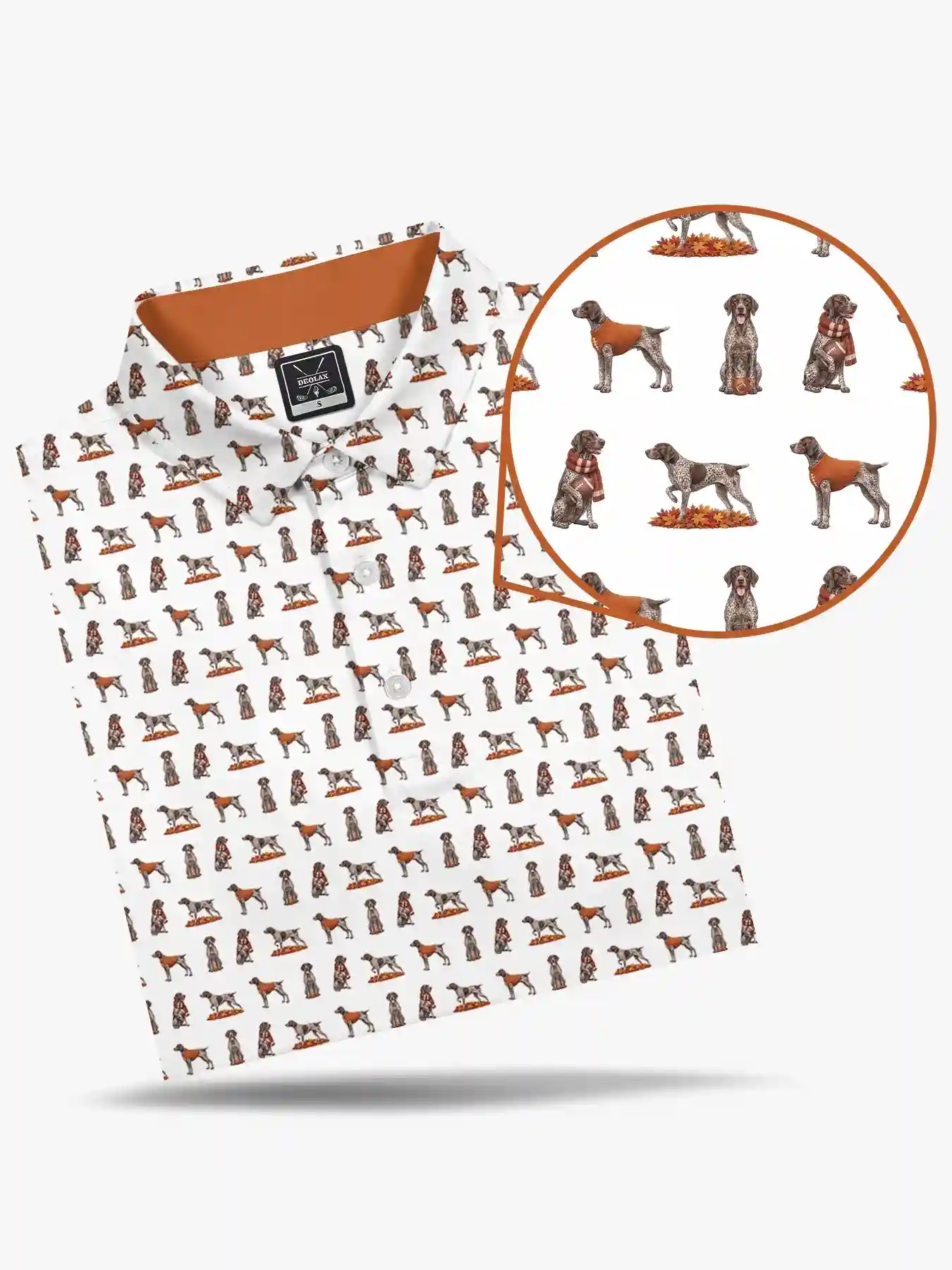 Game Day Pointer Printed Polo - Deolax