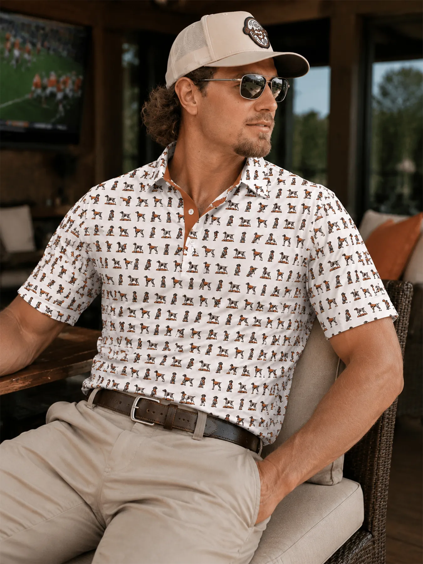 Game Day Pointer Polo