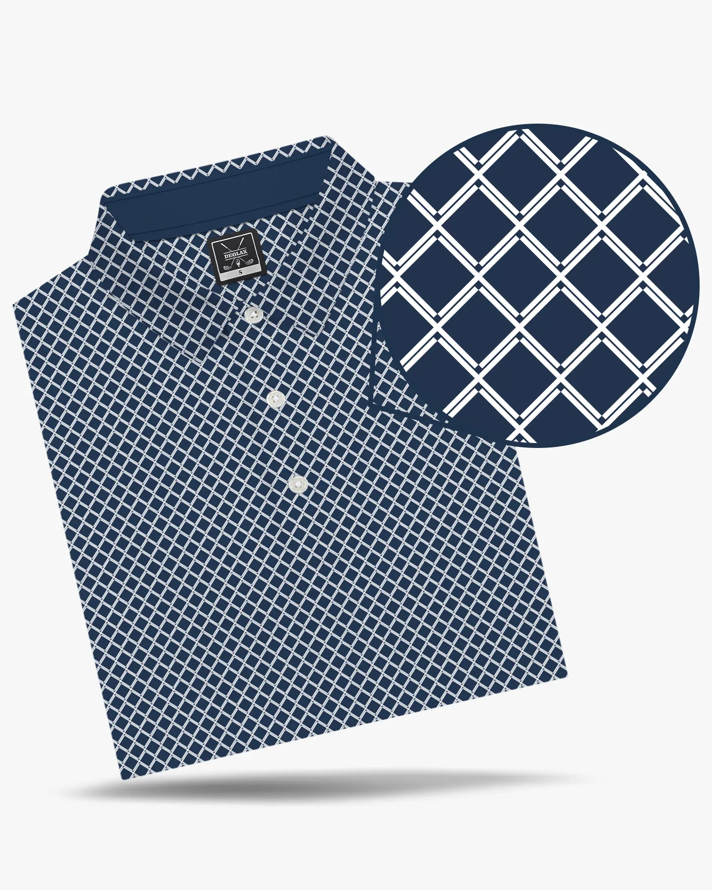 Geometric Print Polo - Deolax