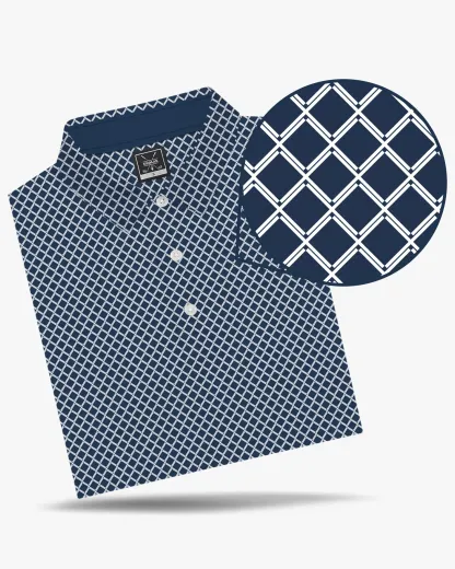 Geometric Print Polo - Deolax