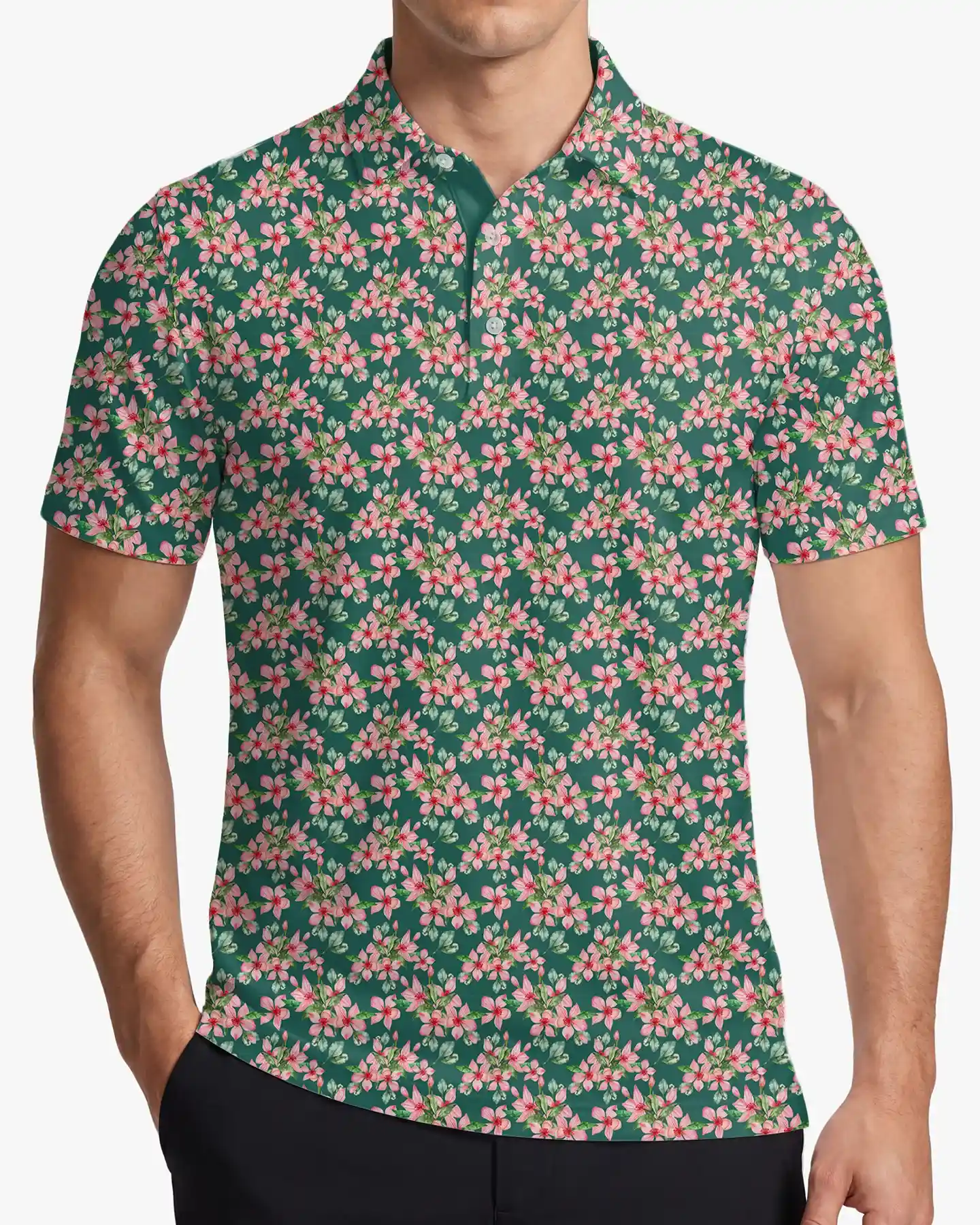 Georgia in Bloom Green Polo - Deolax