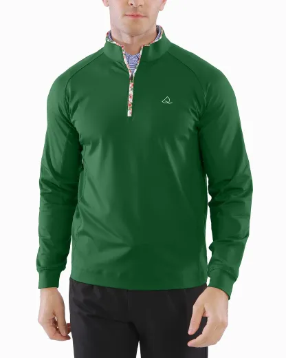 Georgia in Bloom Quarter Zip - Green