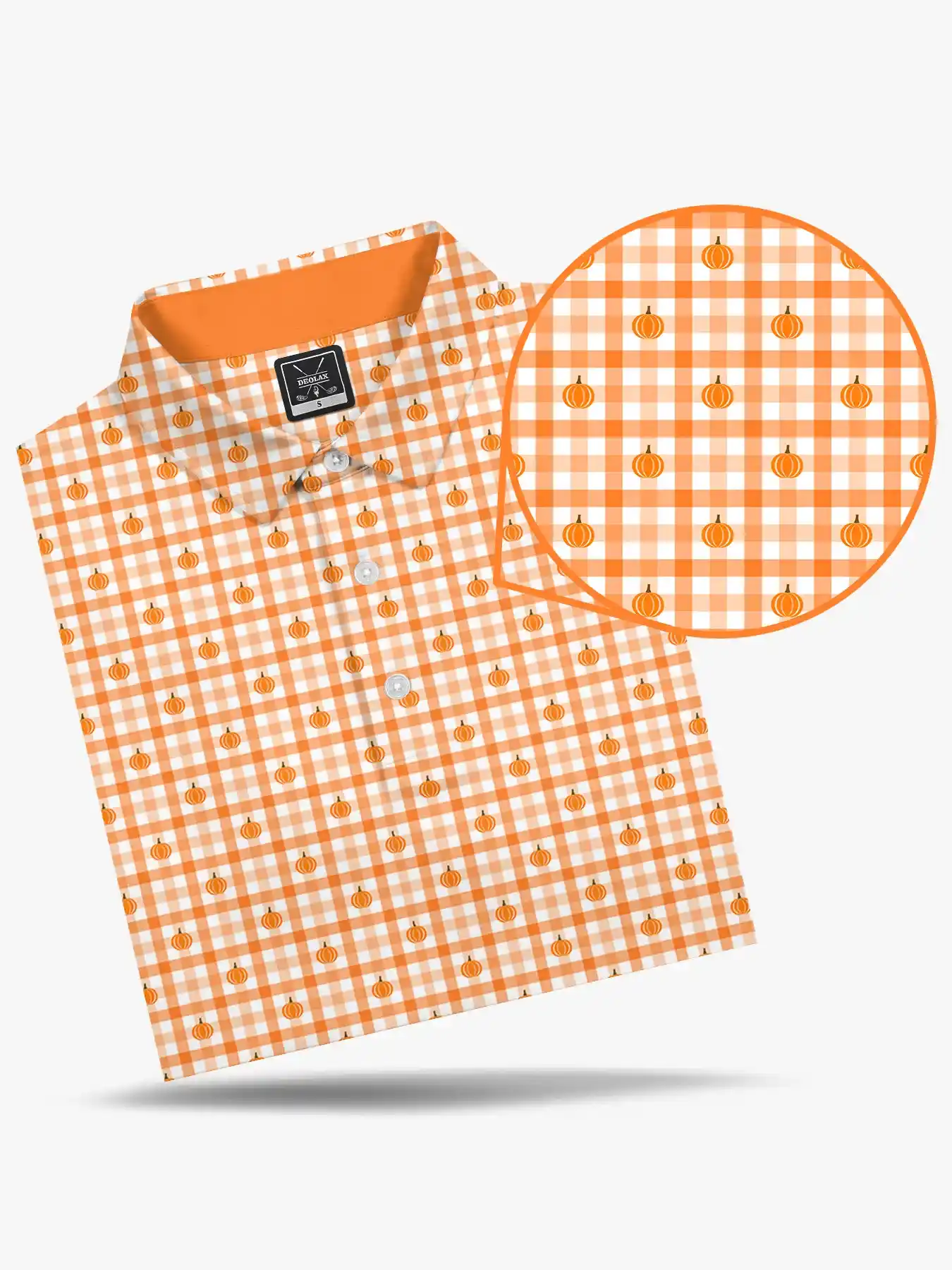 Gingham Pumpkin Polo - Deolax