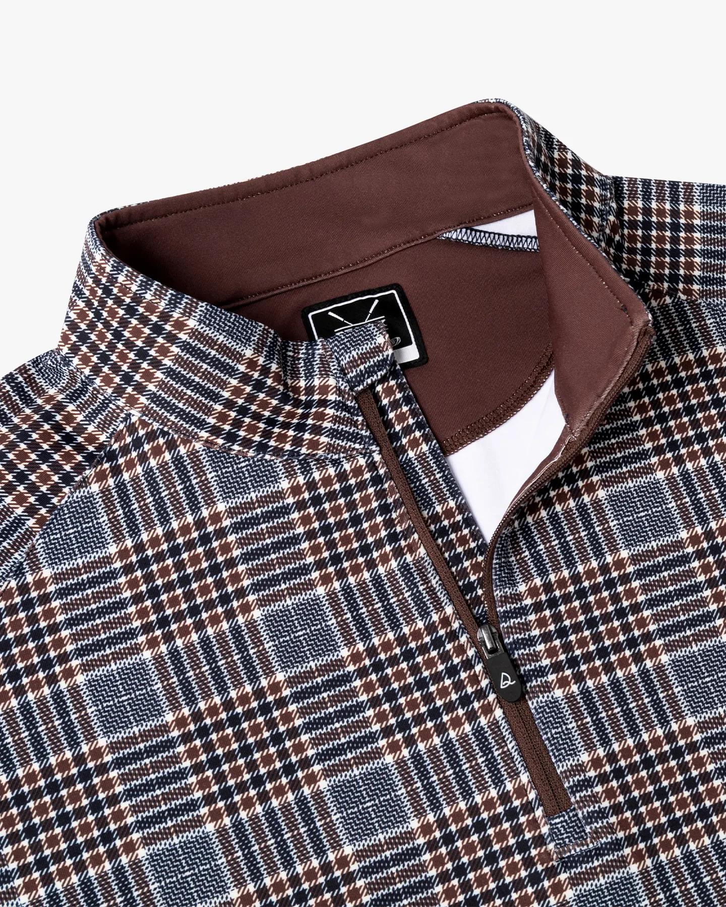 Glen Plaid Quarter Zip