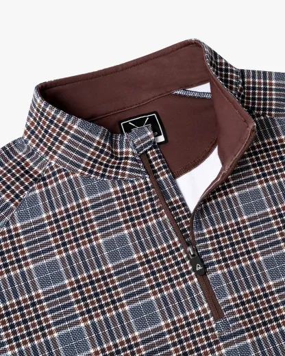 Glen Plaid Quarter Zip