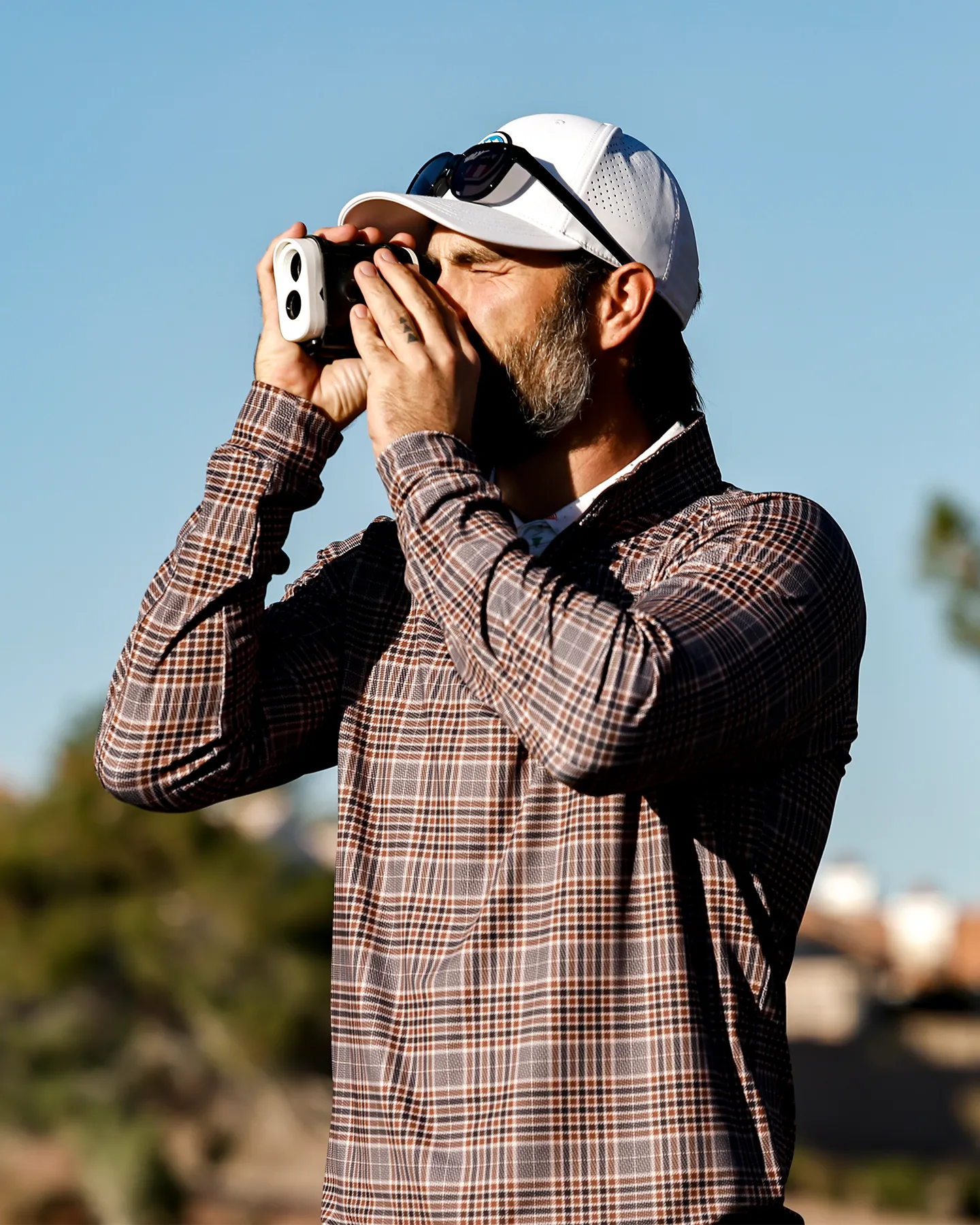 Glen Plaid Quarter Zip