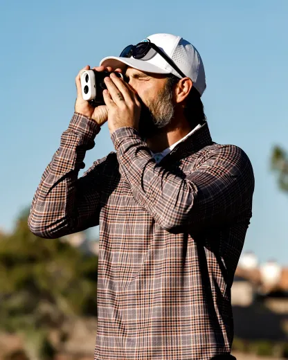 Glen Plaid Quarter Zip