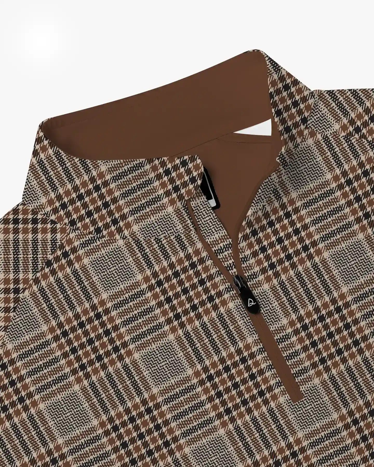 Glen Plaid Quarter Zip - Deolax