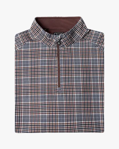 Glen Plaid Quarter Zip