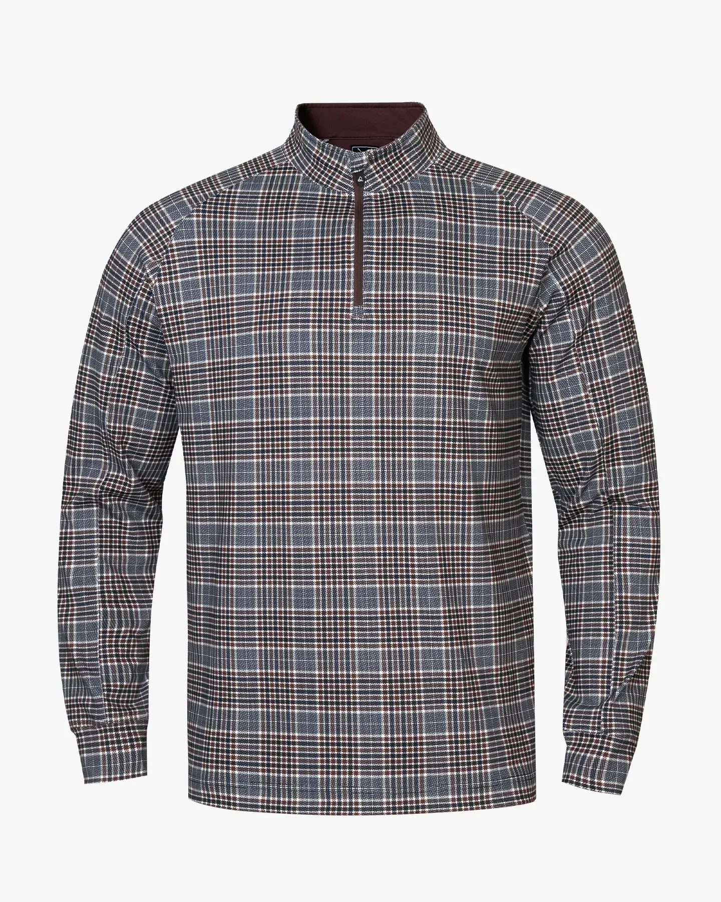 Glen Plaid Quarter Zip