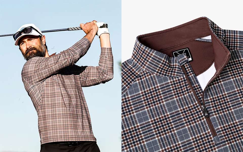 Glen Plaid Quarter Zip