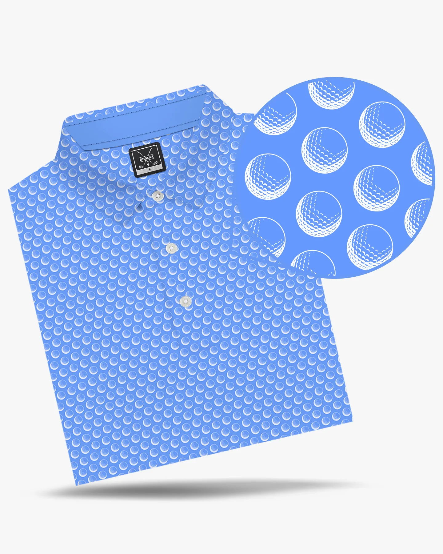 Golf Ball Print Polo - Deolax