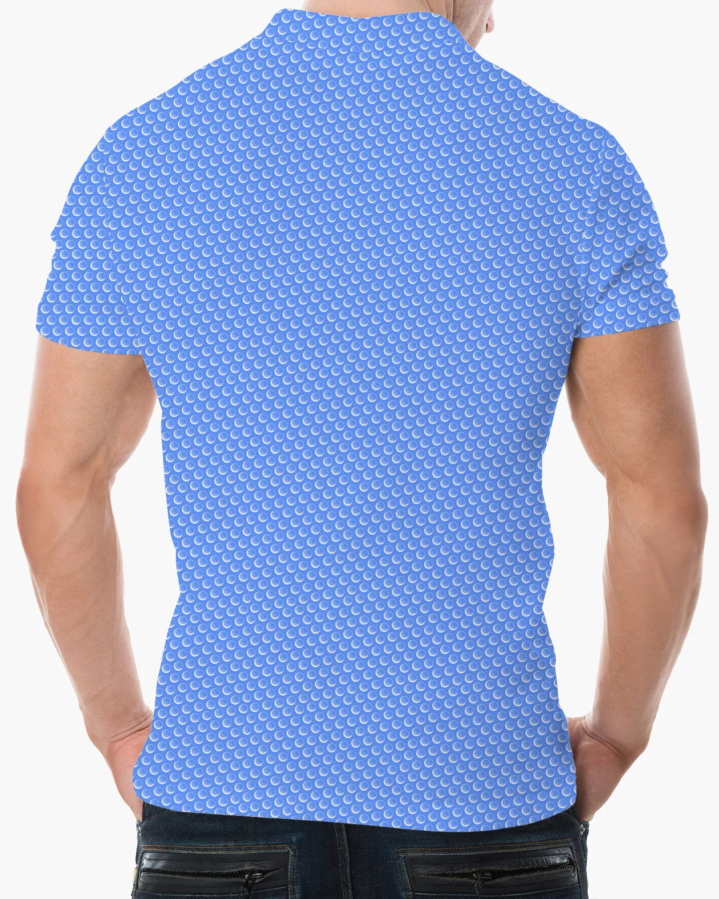 Golf Ball Print Polo - Deolax
