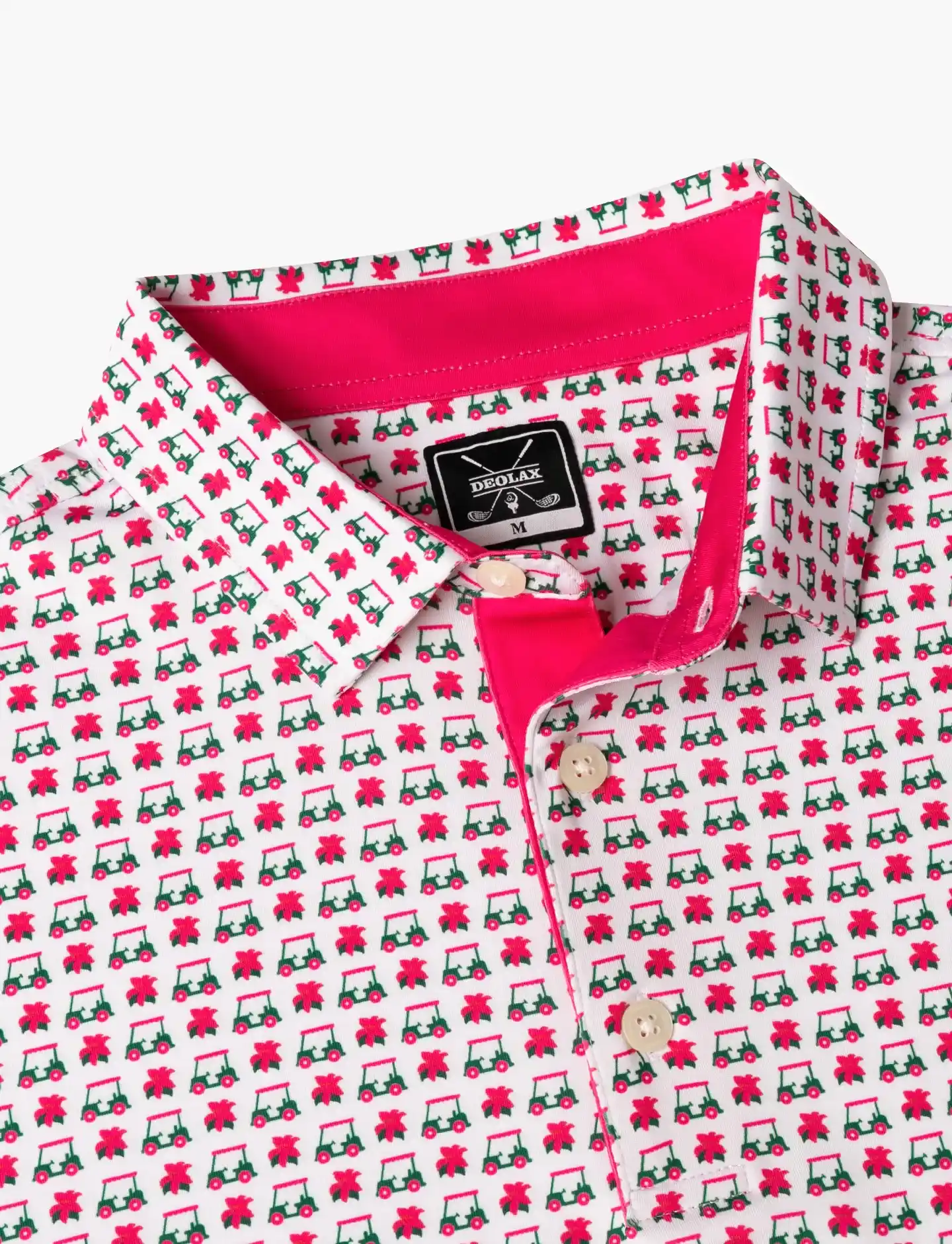 Golf Cart Print Polo