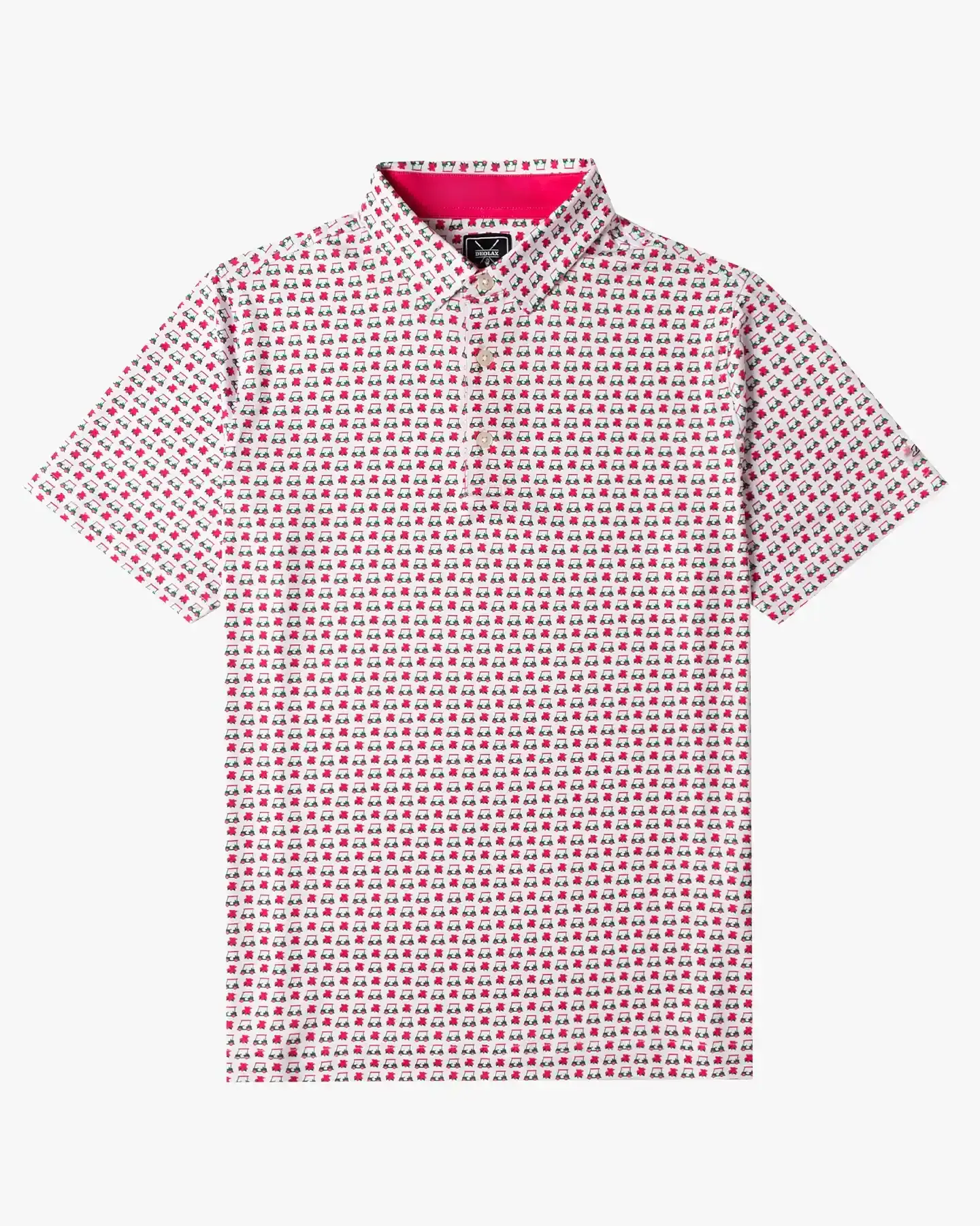 Golf Cart Print Polo
