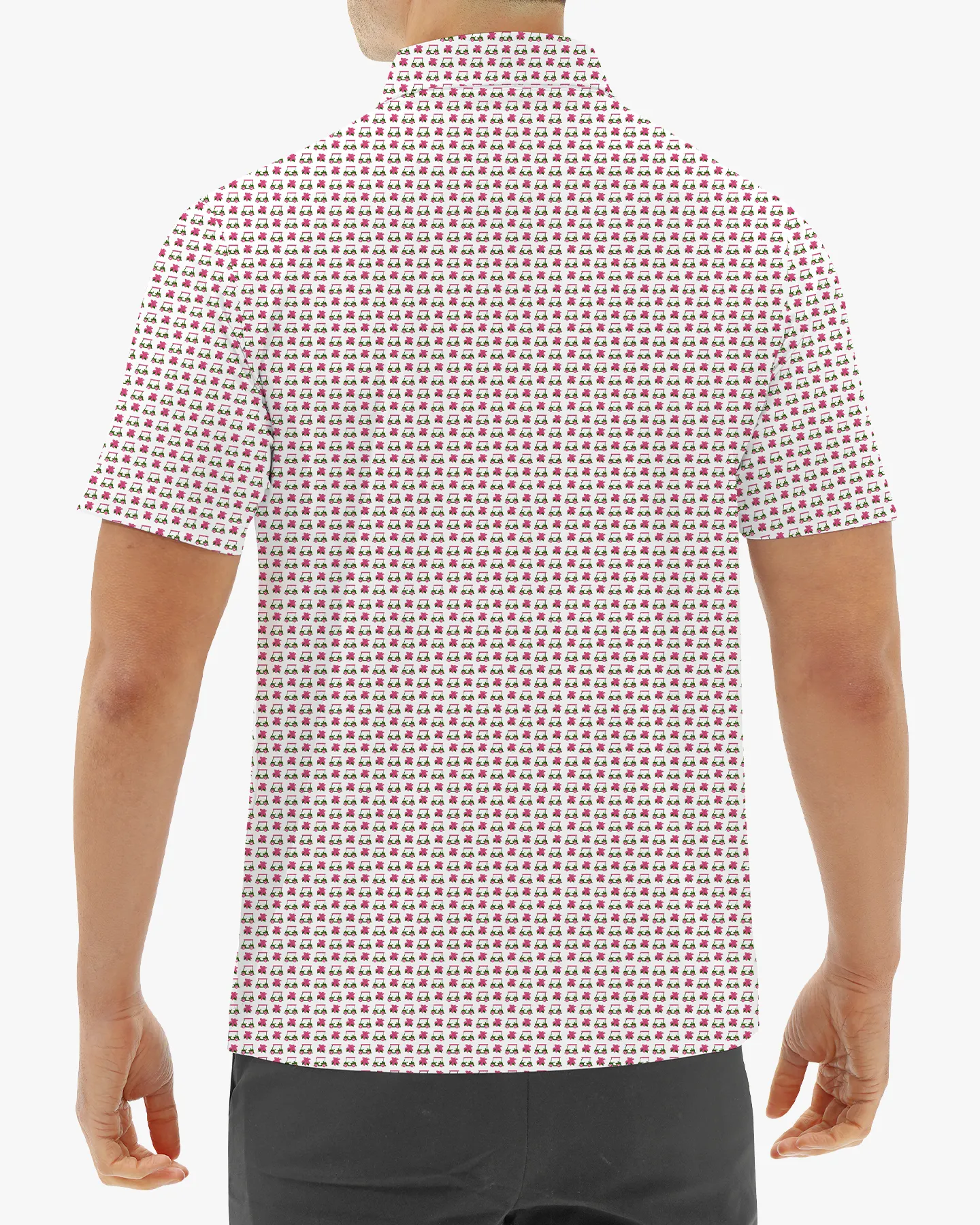 Golf Cart Print Polo - Deolax