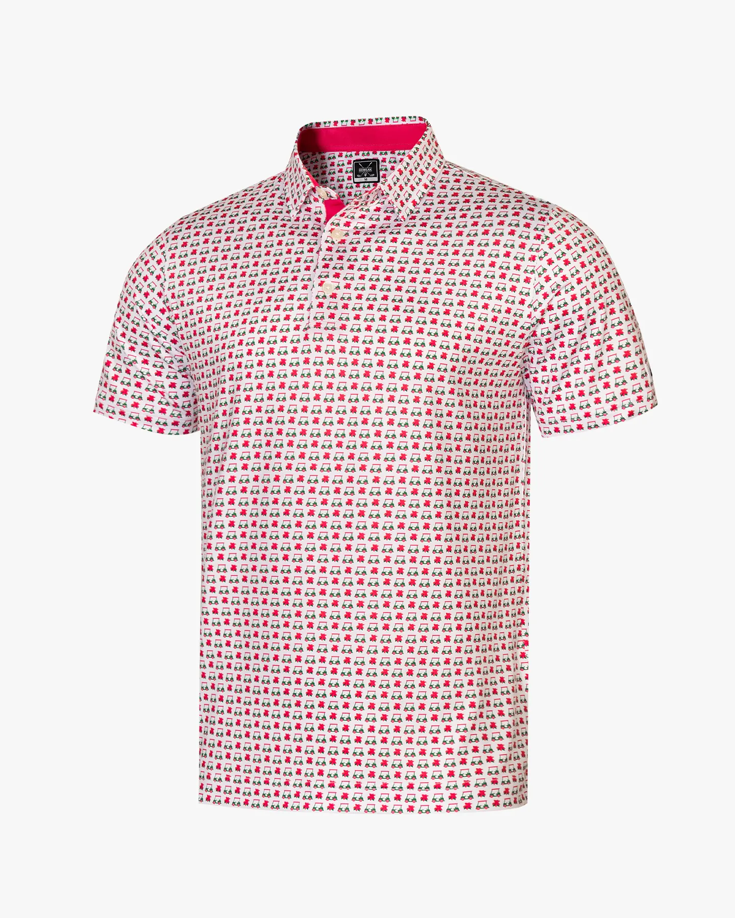 Golf Cart Print Polo