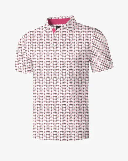 Golf Cart Print Polo - Deolax