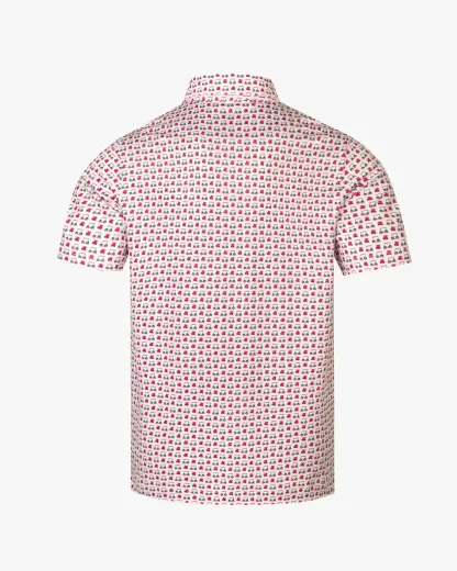 Golf Cart Print Polo