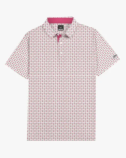 Golf Cart Print Polo - Deolax