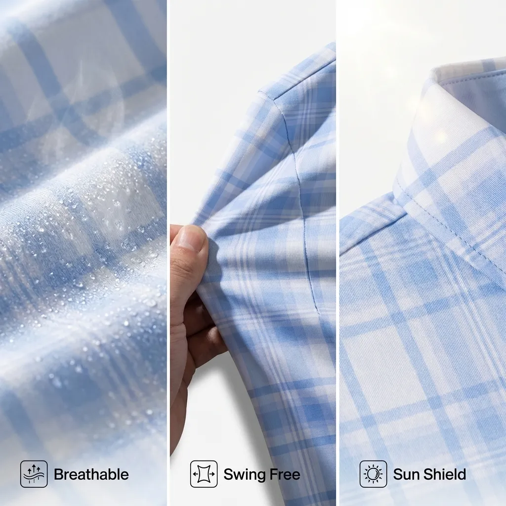 Golf Grid Polo fabric - Deolax