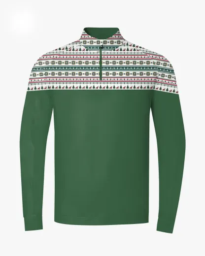 Green Cedar Trail Quarter Zip - Deolax