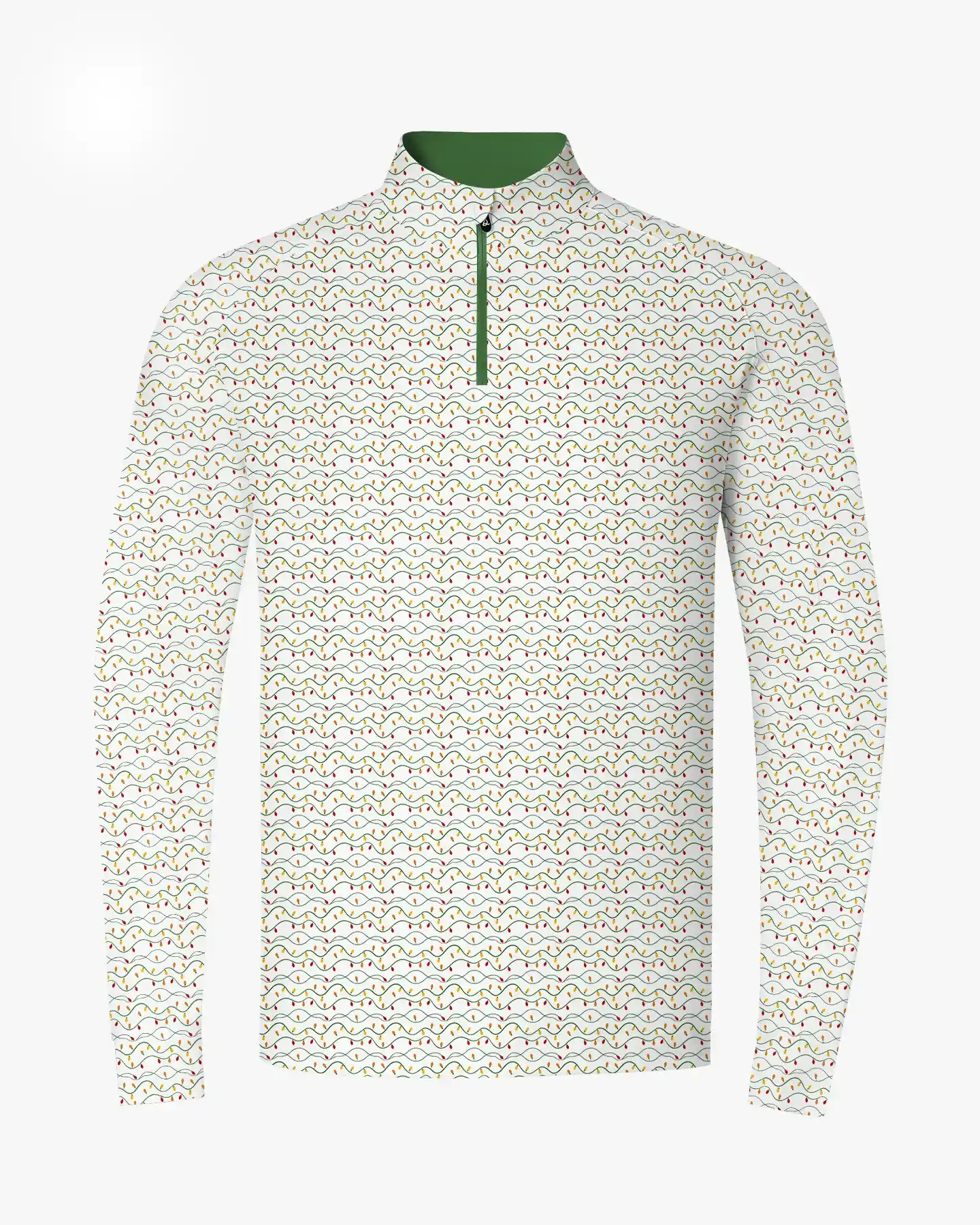 Green Christmas Light Quarter Zip - Deolax