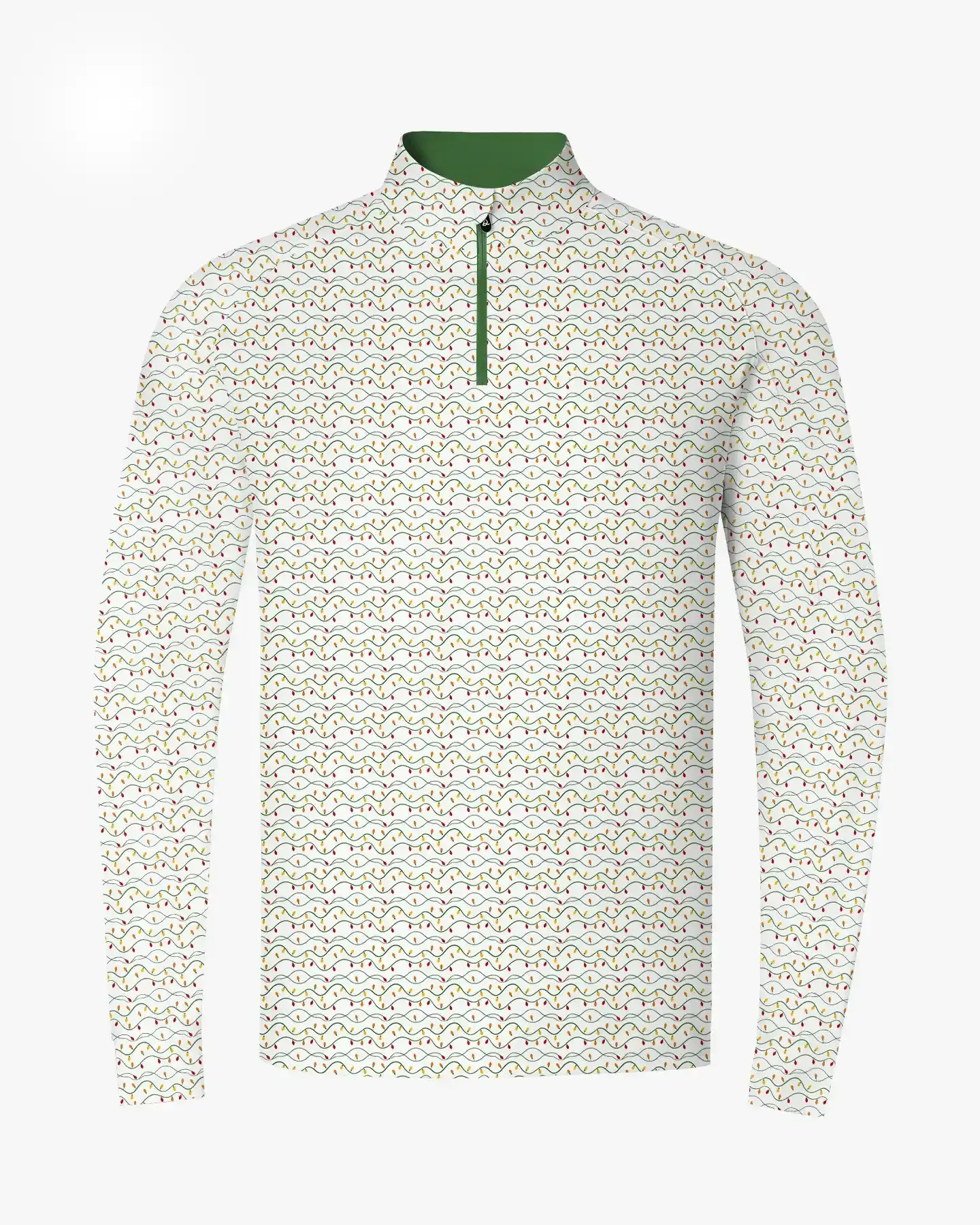 Green Christmas Light Quarter Zip - Deolax