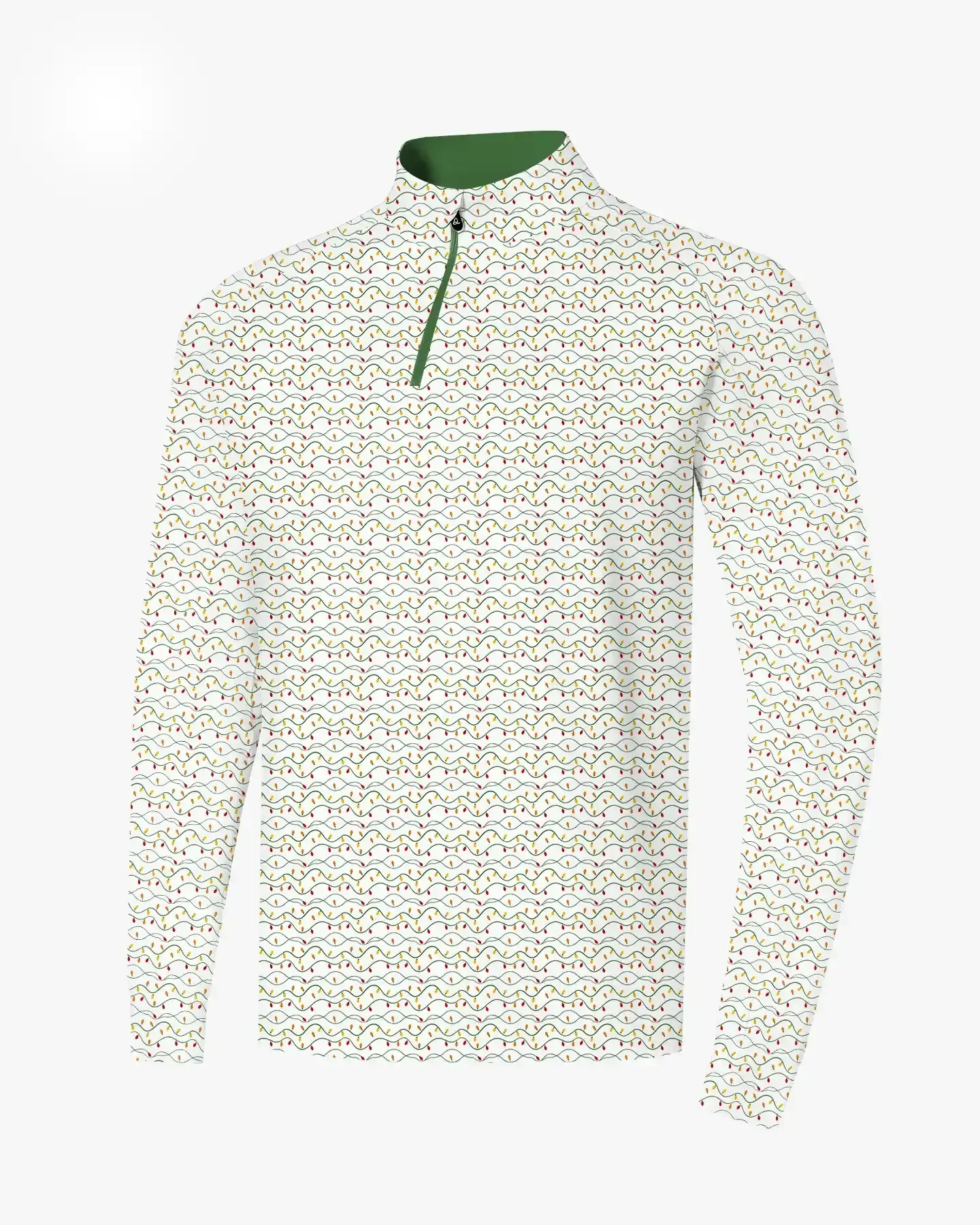 Green Christmas Light Quarter Zip - Deolax
