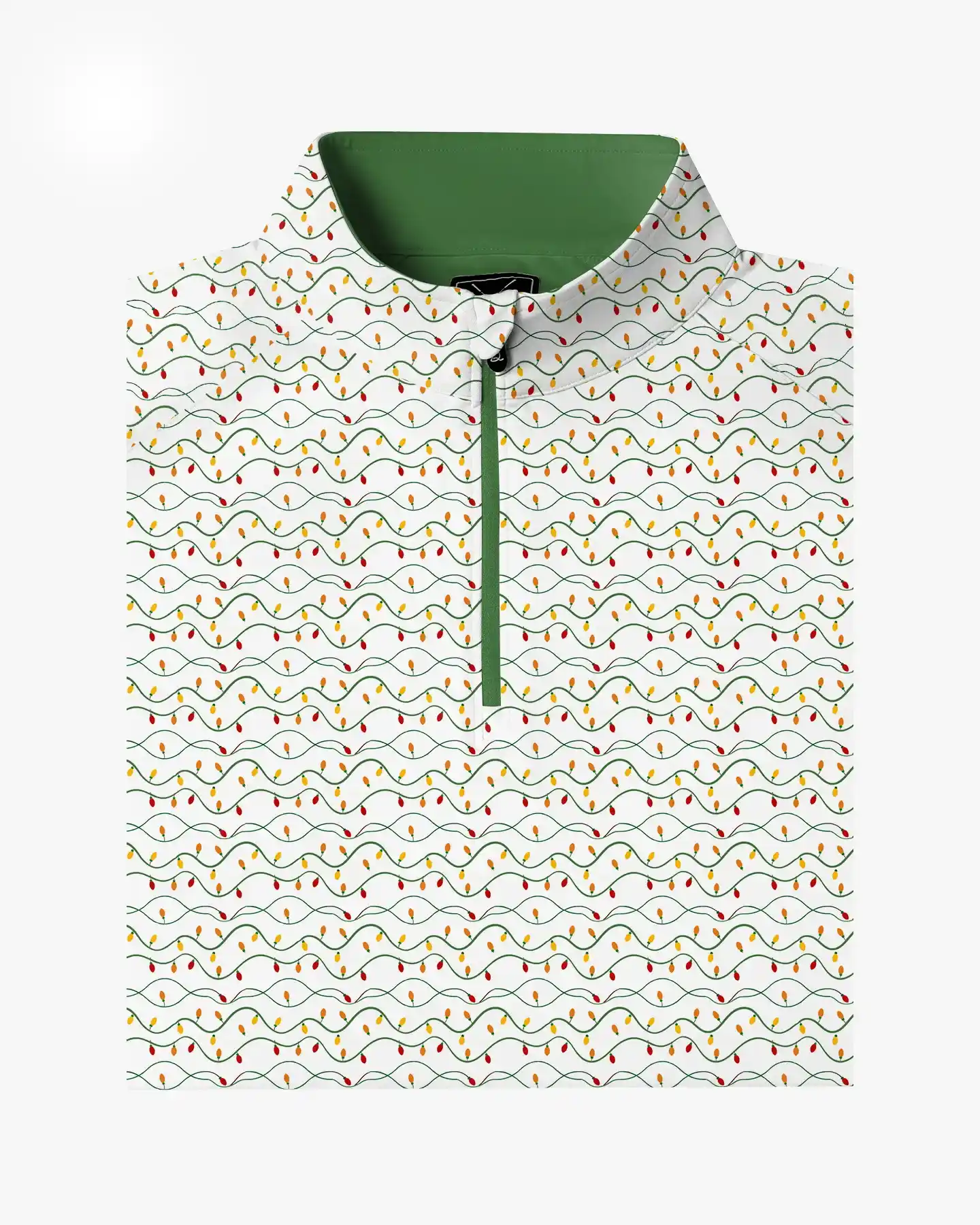 Green Christmas Light Quarter Zip - Deolax