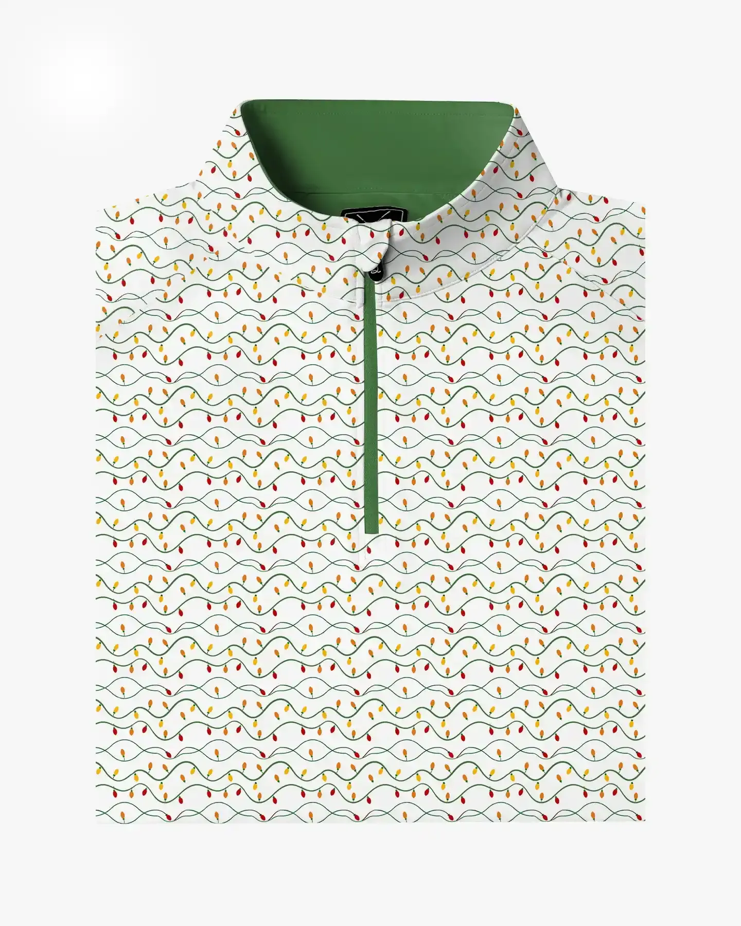 Green Christmas Light Quarter Zip - Deolax
