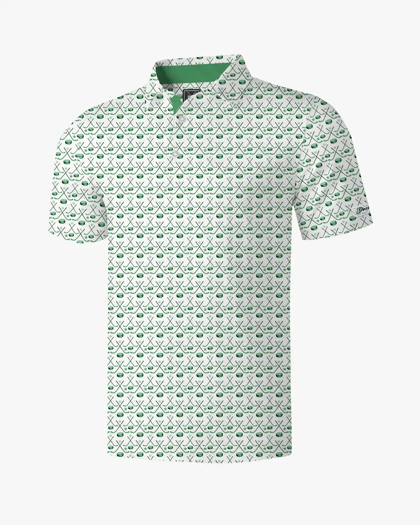 Green Hockey Time Polo - Deolax