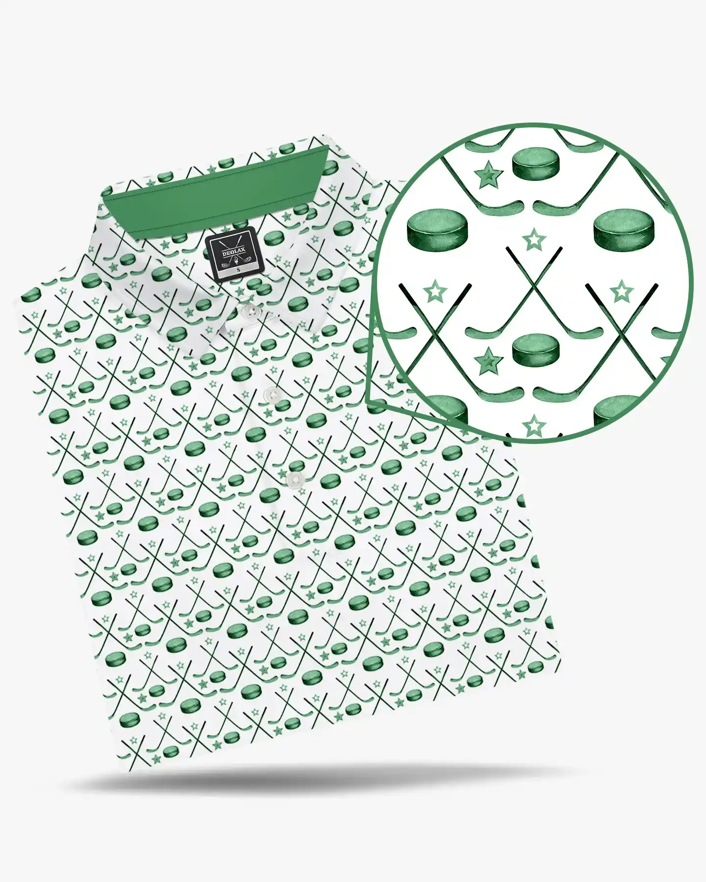 Green Hockey Time Polo - Deolax