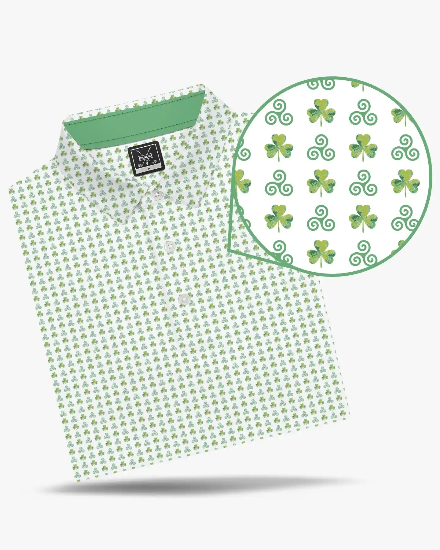 Green Shamrock Polo - Deolax