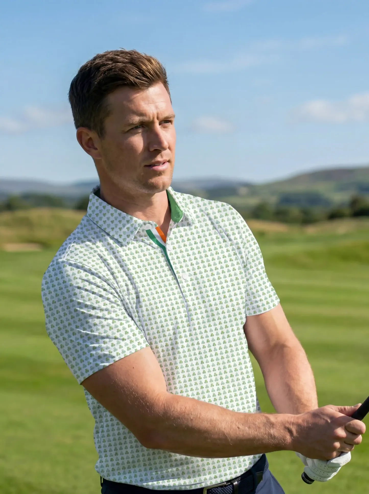 Green Shamrock Polo - Deolax